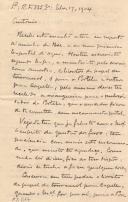 Carta que António Vicente Leal Sampaio recebeu de Alberto Sampaio