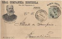 Bilhete-postal e Fatura da Real Companhia Horticolo-Agrícola Portuense