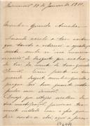 Carta para Henriqueta e Paulo de Melo.