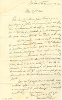 Minuta de carta de Eduardo Vilaça