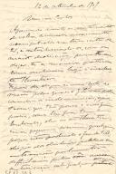 Minuta de carta de Vicente Pinheiro Lobo Machado de Melo e Almada 