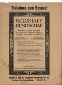 Koloniale Rundschau