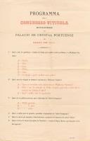 Programma para o Congresso Viticola que se há de realizar no Palacio de Crystal Portuense em Maio de 1880
