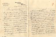 Minuta de carta de Vicente Pinheiro Lobo Machado de Melo e Almada 
