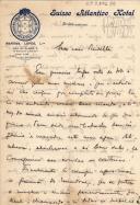 Ofício para 3º Visconde de Pindela de António da Penha e Costa