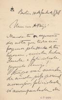 Minuta de carta de Vicente Pinheiro Lobo Machado de Melo e Almada