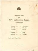 Programa do concerto de Guilhermina Suggia