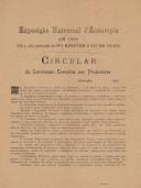 Exposição Universal d´Antuerpia em 1894... Circular da Commissão Executiva aos Productores