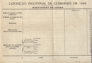 Exposição Industrial de Guimarães em 1884 − Requisição de Logar