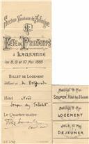 Fête du Printemps à Lausanne les 8, 9, 10 Mai 1888
