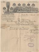 Recibo F. W. Borchardl
