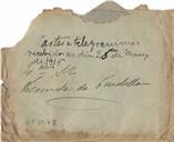 Cartas e telegramas recebidos no dia 25 março de 1916