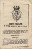 Petite Neuvaine a Notre-Dame du Sacré-Coeur