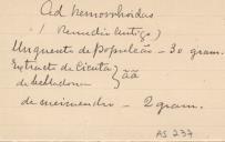 Ad hemorrhoidas (Remedio antigo)