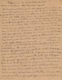Minuta de telegrama de Vicente Pinheiro Lobo Machado de Melo e Almada 