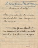 Fevereiro de 1897 - Vides procedentes do viveiro de Lordelo, do Cerqueira Machado