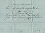Documento de dívida do empreiteiro de estradas Quintas