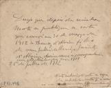 Envelope com nota manuscrita 