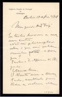 Minuta de carta de Vicente Pinheiro Lobo Machado de Melo e Almada