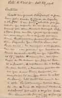 Carta que António Vicente Leal Sampaio recebeu de Alberto Sampaio