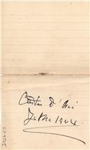 Cartas da avó Julho 1904