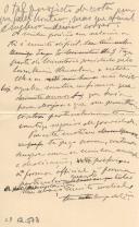 Minuta de carta de Vicente Pinheiro Lobo Machado de Melo e Almada 