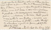 Carta escrita de Coimbra sobre os vidros que haviam de fazer-se para a obra de S. Francisco do Mosteiro de Évora…

