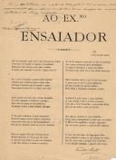Ao Ex.mo Ensaiador 