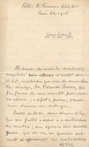 Rascunho de carta