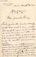 Minuta de carta de Vicente Pinheiro Lobo Machado de Melo e Almada 