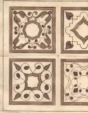 Desenhos de motivos geométricos e vegetalistas