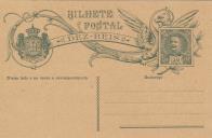 Bilhete-postal de dez réis com D. Carlos.