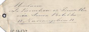 Madame La Viscontesse de Pindella née Sousa Botelho