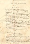 Minuta de carta de Eduardo Vilaça