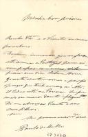 Carta de Henriqueta e de Paulo de Melo 