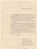 Carta Celebração do 35º aniversário da formatura em Direito (1873-1878)